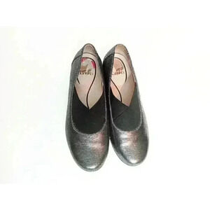 Dansko Ann Pewter Metallic Round Toe Slip On Comfort Shoe Women's Size 7.5-8